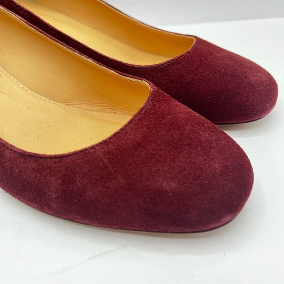 J. Crew Women’s Size 8.5 Merlot Evelyn Croc Embossed Heel Date Work Classic Xmas - Picture 3 of 16